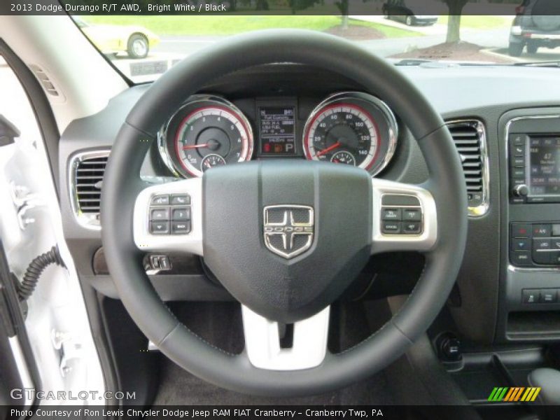 Bright White / Black 2013 Dodge Durango R/T AWD