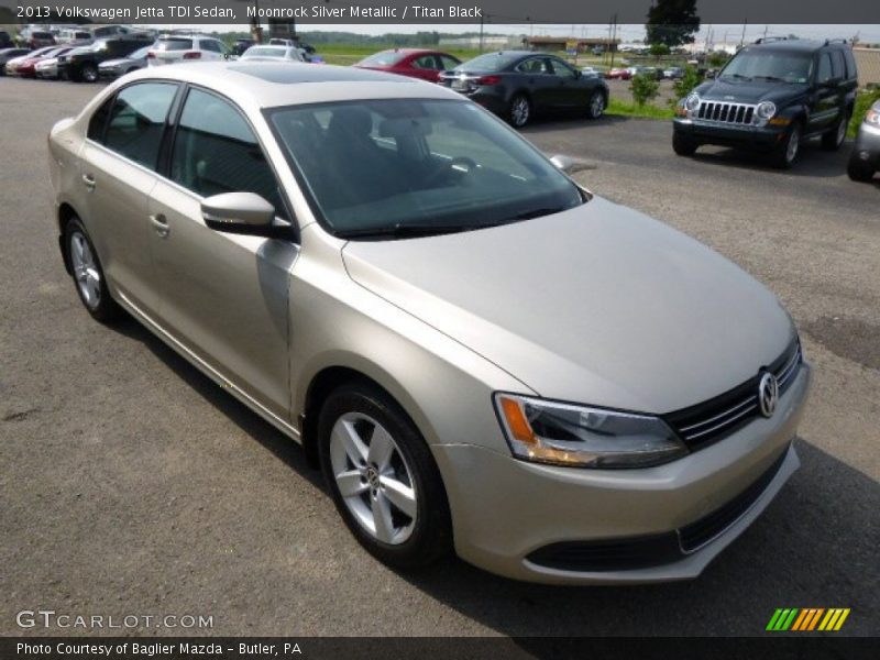 Moonrock Silver Metallic / Titan Black 2013 Volkswagen Jetta TDI Sedan