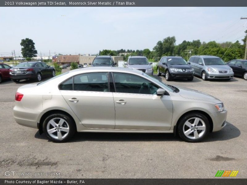 Moonrock Silver Metallic / Titan Black 2013 Volkswagen Jetta TDI Sedan