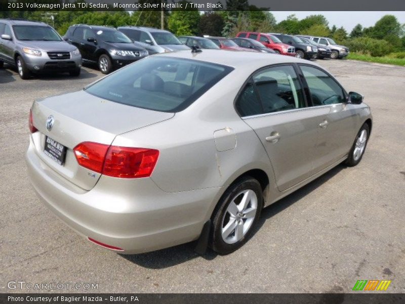 Moonrock Silver Metallic / Titan Black 2013 Volkswagen Jetta TDI Sedan