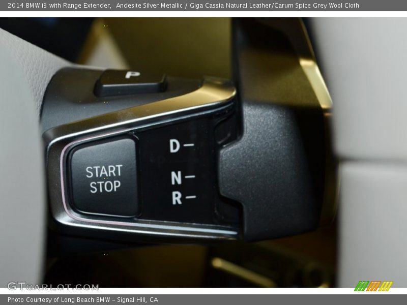 Andesite Silver Metallic / Giga Cassia Natural Leather/Carum Spice Grey Wool Cloth 2014 BMW i3 with Range Extender