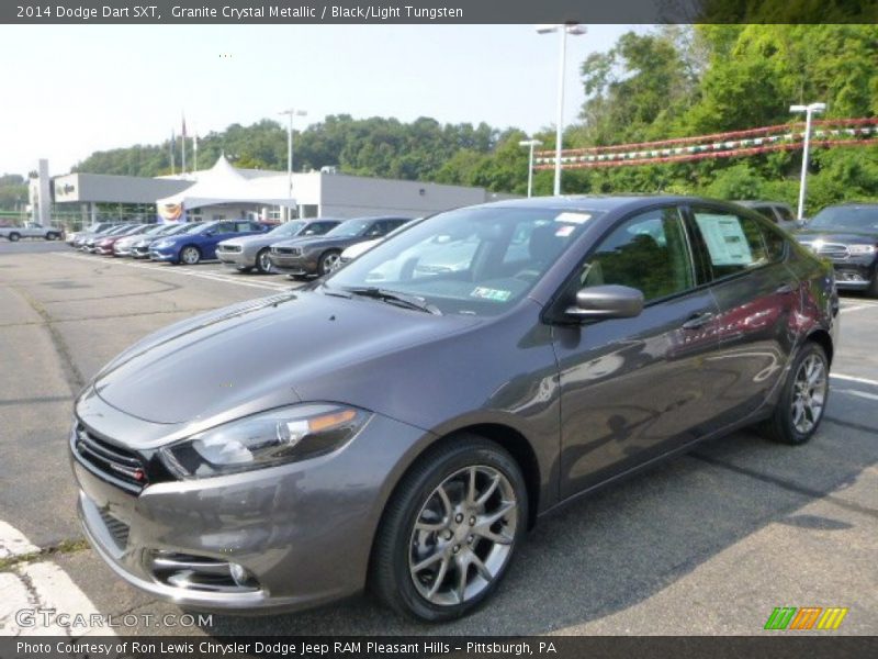 Granite Crystal Metallic / Black/Light Tungsten 2014 Dodge Dart SXT