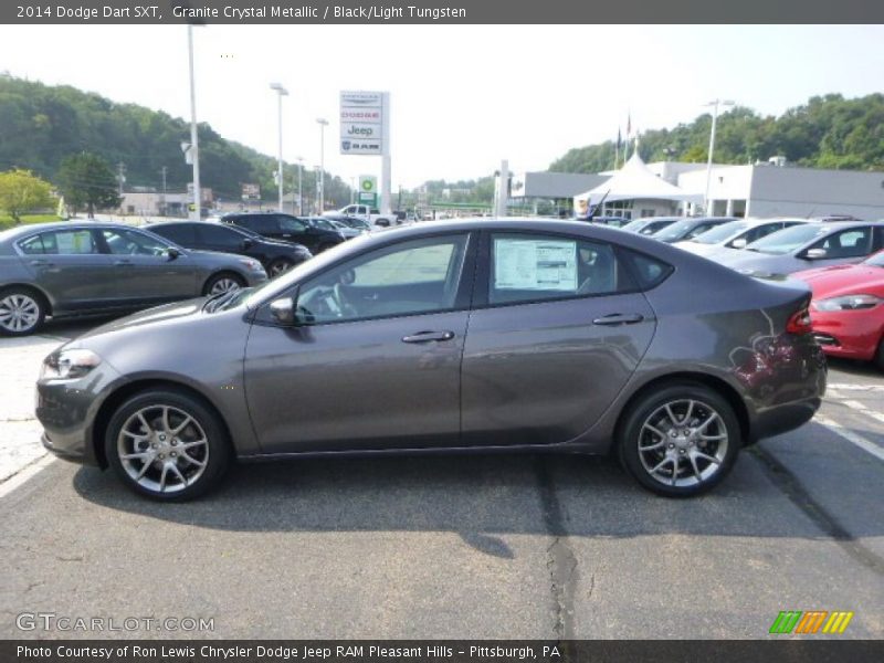 Granite Crystal Metallic / Black/Light Tungsten 2014 Dodge Dart SXT