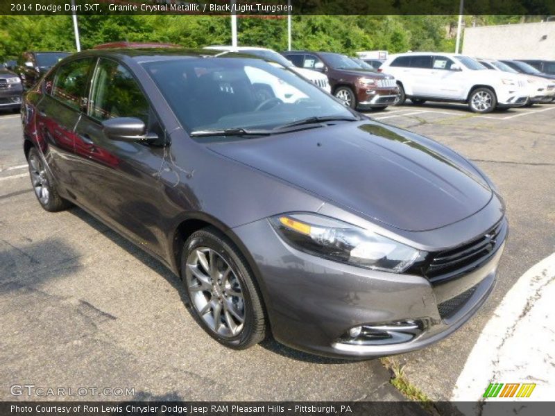 Granite Crystal Metallic / Black/Light Tungsten 2014 Dodge Dart SXT