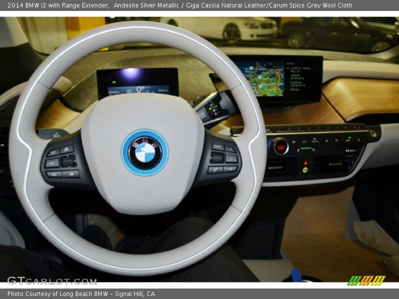  2014 i3 with Range Extender Steering Wheel