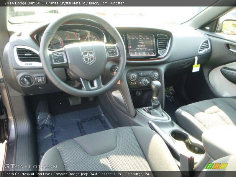 Granite Crystal Metallic / Black/Light Tungsten 2014 Dodge Dart SXT