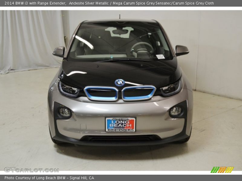 Andesite Silver Metallic / Mega Carum Spice Grey Sensatec/Carum Spice Grey Cloth 2014 BMW i3 with Range Extender