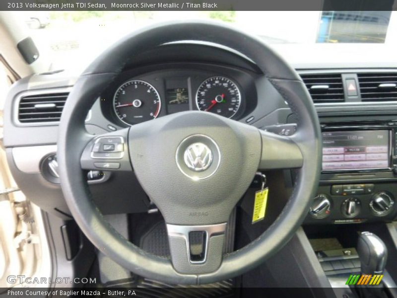 Moonrock Silver Metallic / Titan Black 2013 Volkswagen Jetta TDI Sedan