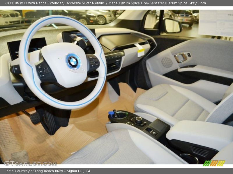 Mega Carum Spice Grey Sensatec/Carum Spice Grey Cloth Interior - 2014 i3 with Range Extender 
