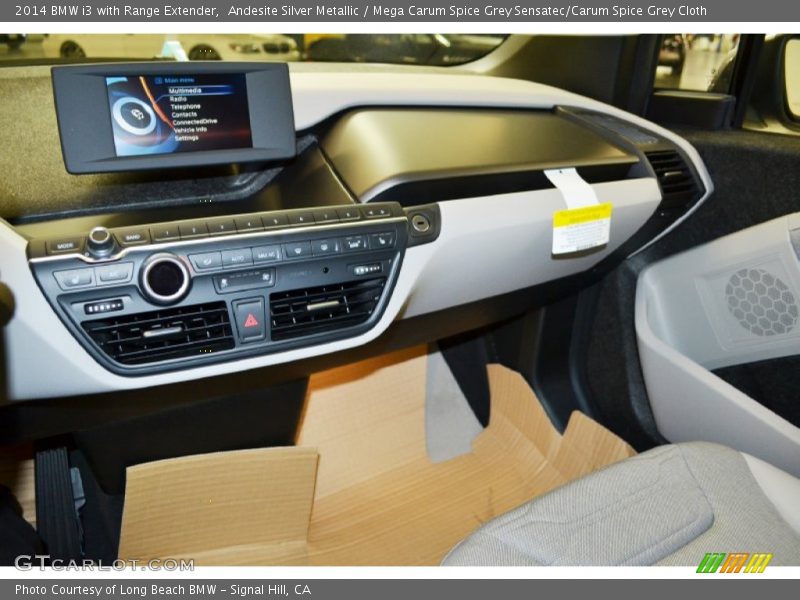 Andesite Silver Metallic / Mega Carum Spice Grey Sensatec/Carum Spice Grey Cloth 2014 BMW i3 with Range Extender