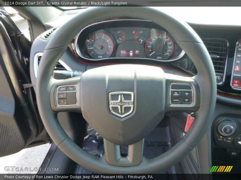Granite Crystal Metallic / Black/Light Tungsten 2014 Dodge Dart SXT