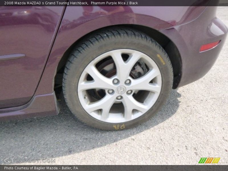 Phantom Purple Mica / Black 2008 Mazda MAZDA3 s Grand Touring Hatchback