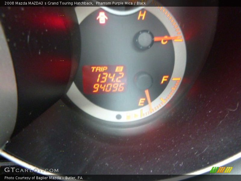 Phantom Purple Mica / Black 2008 Mazda MAZDA3 s Grand Touring Hatchback