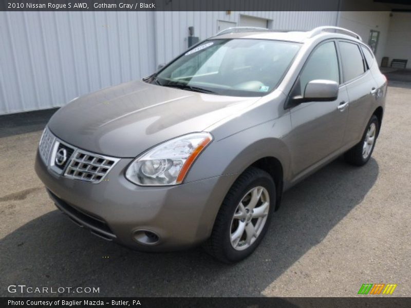 Gotham Gray / Black 2010 Nissan Rogue S AWD