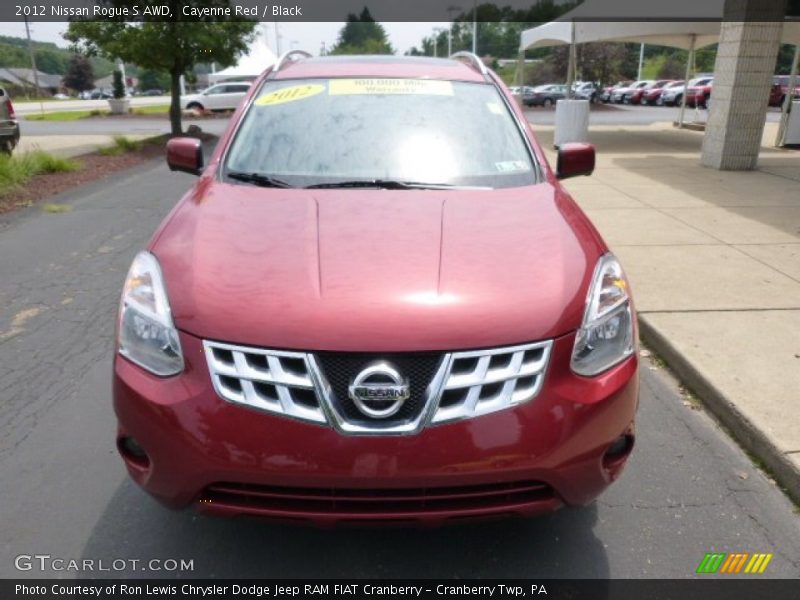 Cayenne Red / Black 2012 Nissan Rogue S AWD
