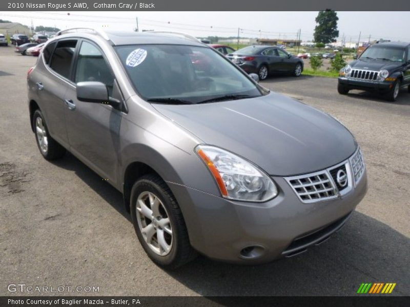Gotham Gray / Black 2010 Nissan Rogue S AWD