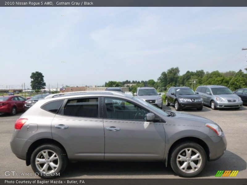Gotham Gray / Black 2010 Nissan Rogue S AWD