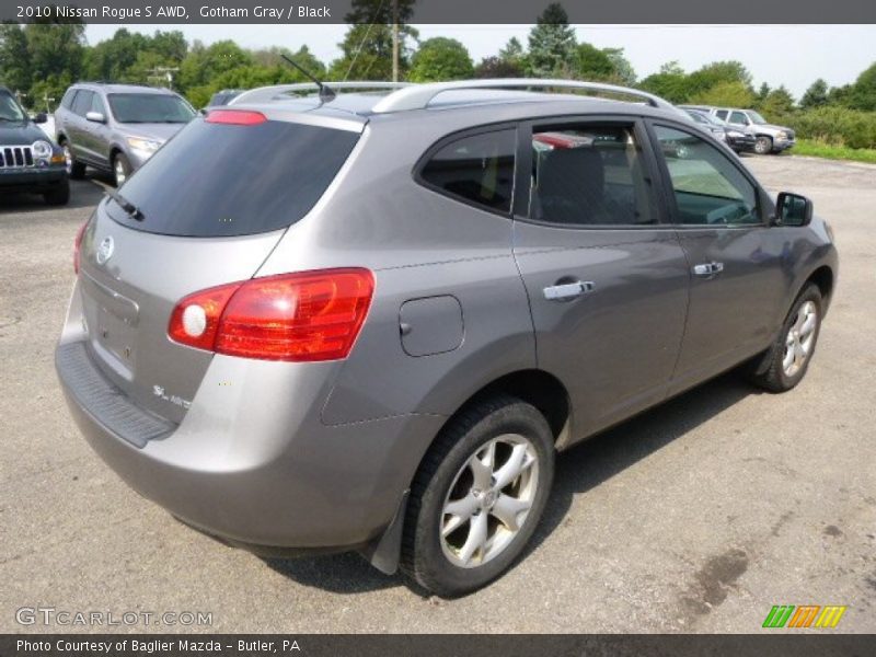 Gotham Gray / Black 2010 Nissan Rogue S AWD
