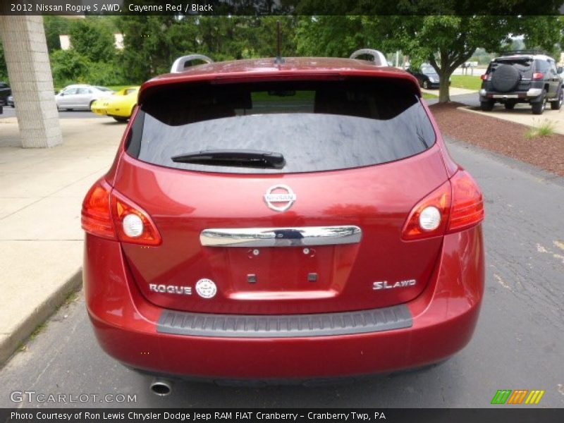 Cayenne Red / Black 2012 Nissan Rogue S AWD