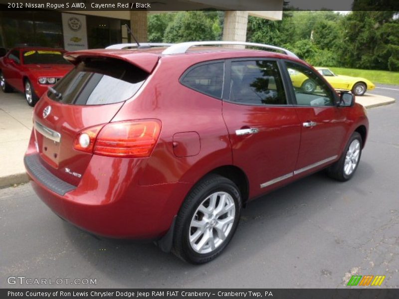 Cayenne Red / Black 2012 Nissan Rogue S AWD
