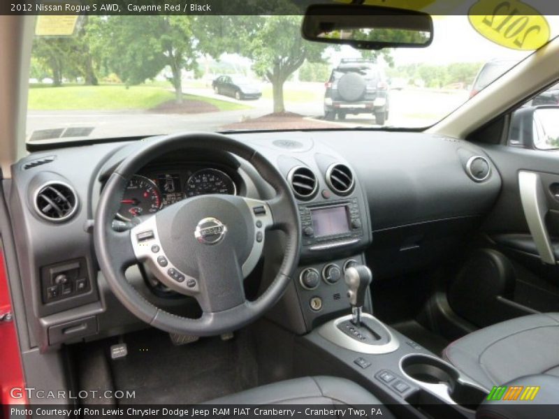 Cayenne Red / Black 2012 Nissan Rogue S AWD