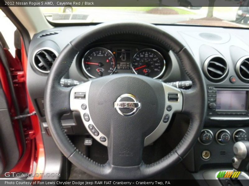Cayenne Red / Black 2012 Nissan Rogue S AWD