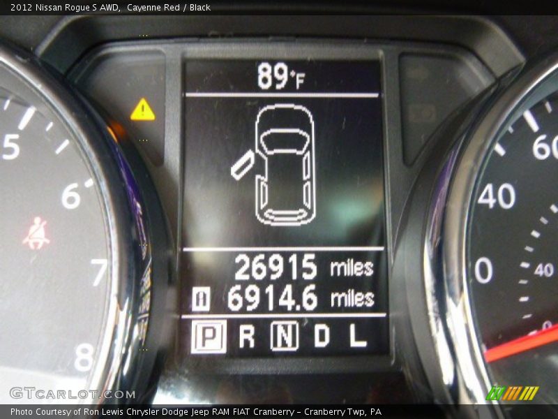 Cayenne Red / Black 2012 Nissan Rogue S AWD