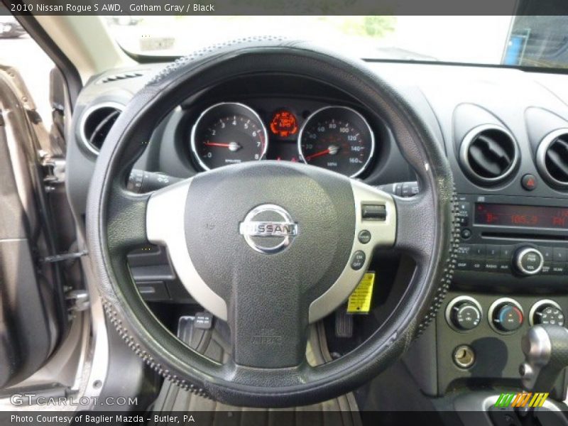 Gotham Gray / Black 2010 Nissan Rogue S AWD