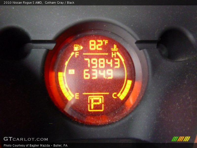 Gotham Gray / Black 2010 Nissan Rogue S AWD