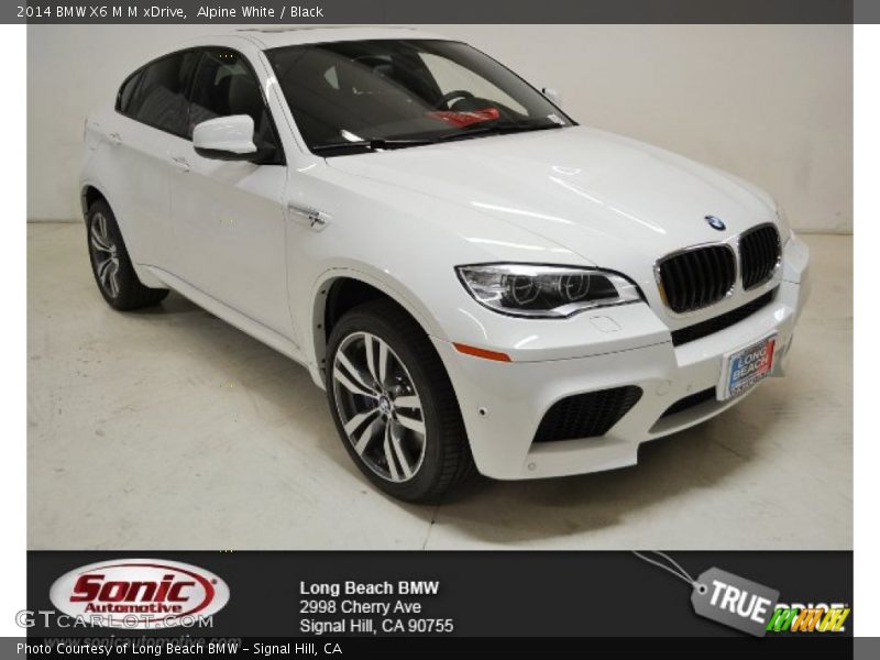 Alpine White / Black 2014 BMW X6 M M xDrive