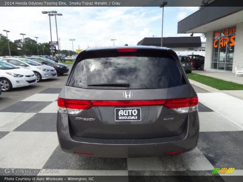 Smoky Topaz Metallic / Gray 2014 Honda Odyssey Touring Elite