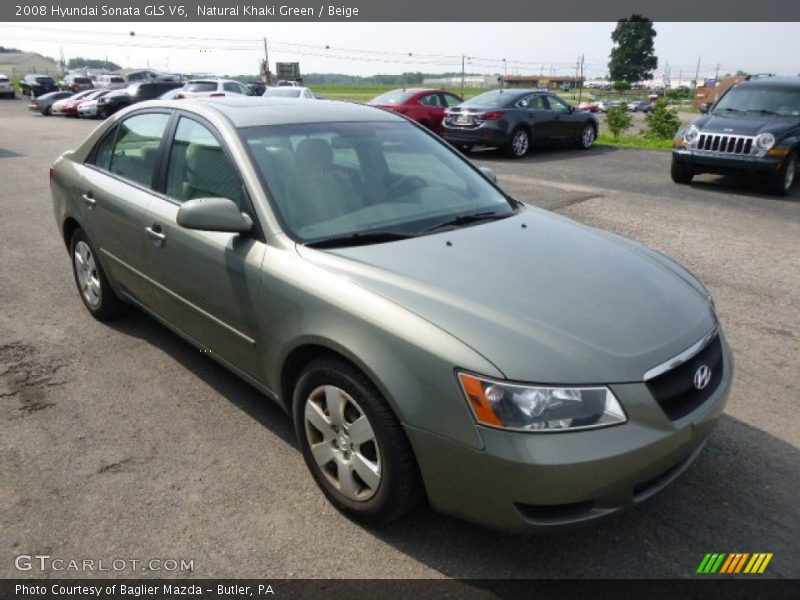 Natural Khaki Green / Beige 2008 Hyundai Sonata GLS V6