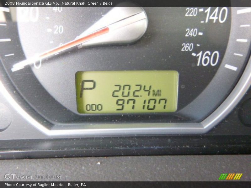 Natural Khaki Green / Beige 2008 Hyundai Sonata GLS V6
