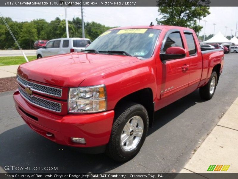 Victory Red / Ebony 2012 Chevrolet Silverado 1500 LT Extended Cab 4x4