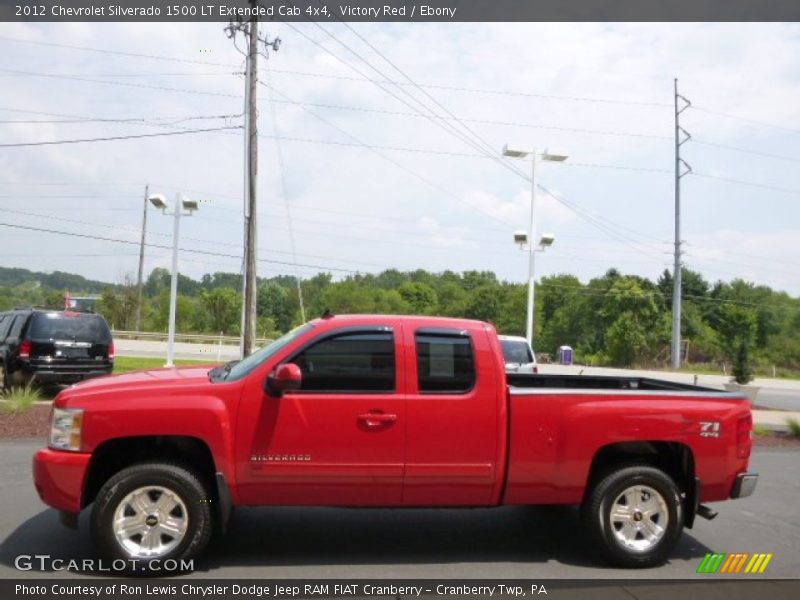 Victory Red / Ebony 2012 Chevrolet Silverado 1500 LT Extended Cab 4x4