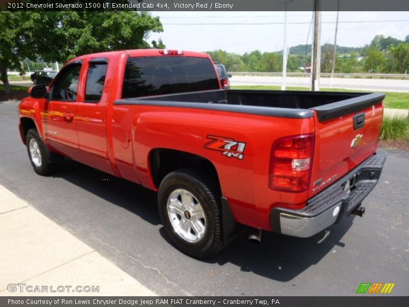 Victory Red / Ebony 2012 Chevrolet Silverado 1500 LT Extended Cab 4x4