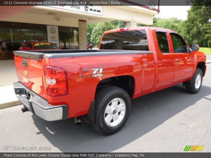 Victory Red / Ebony 2012 Chevrolet Silverado 1500 LT Extended Cab 4x4