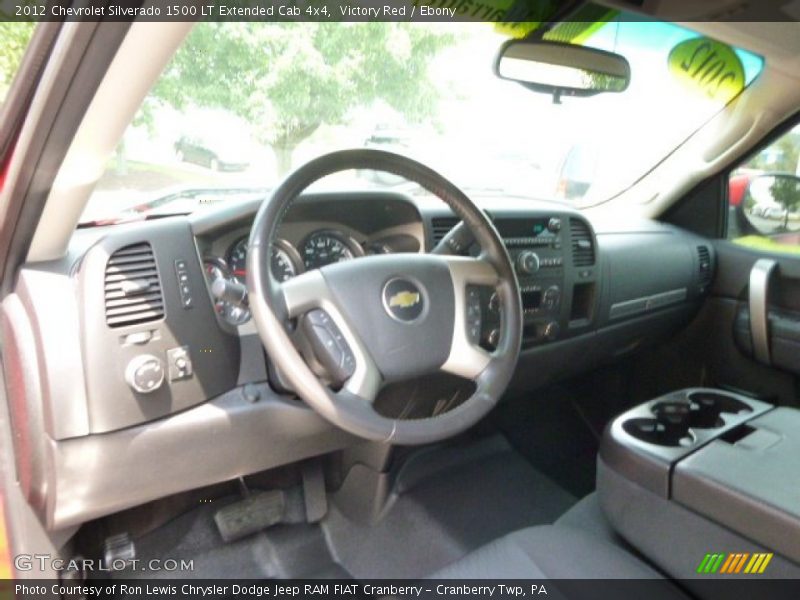 Victory Red / Ebony 2012 Chevrolet Silverado 1500 LT Extended Cab 4x4