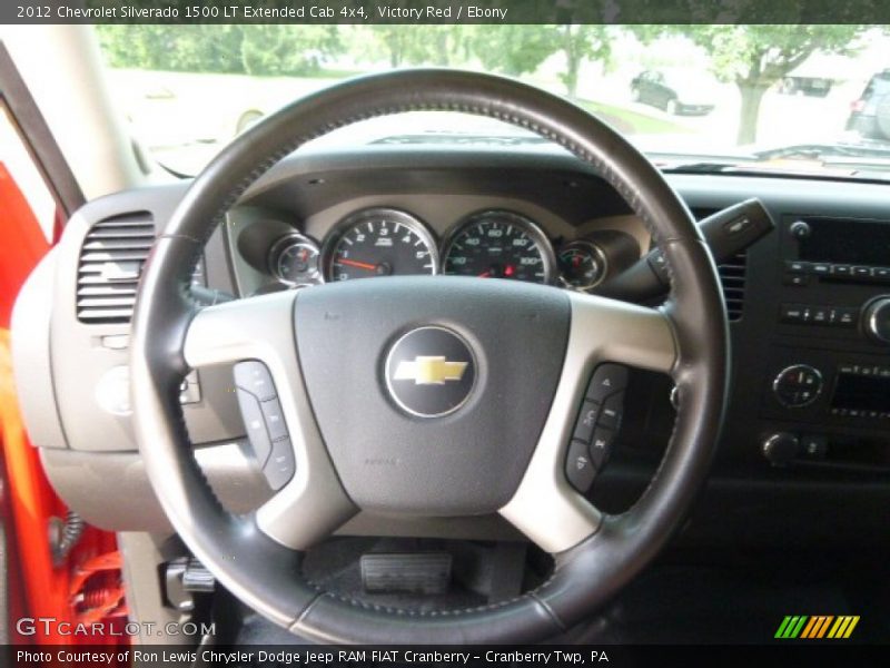 Victory Red / Ebony 2012 Chevrolet Silverado 1500 LT Extended Cab 4x4