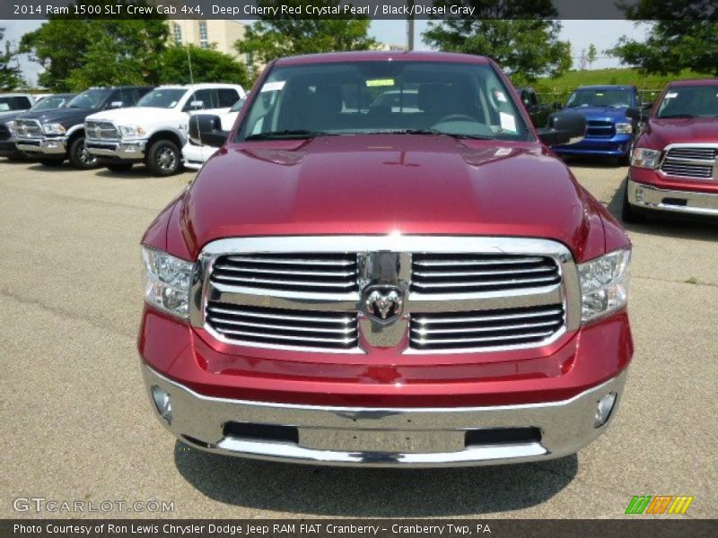 Deep Cherry Red Crystal Pearl / Black/Diesel Gray 2014 Ram 1500 SLT Crew Cab 4x4