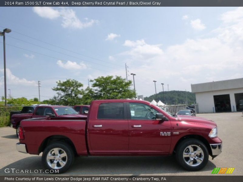 Deep Cherry Red Crystal Pearl / Black/Diesel Gray 2014 Ram 1500 SLT Crew Cab 4x4