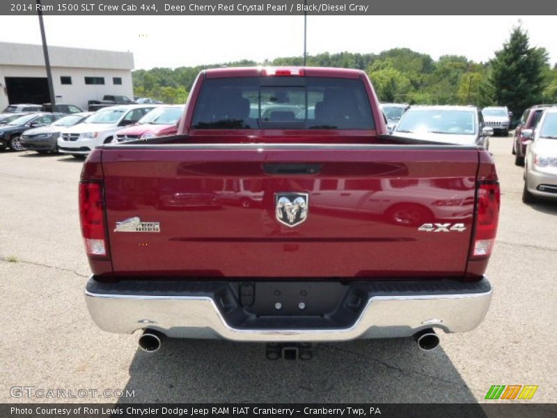 Deep Cherry Red Crystal Pearl / Black/Diesel Gray 2014 Ram 1500 SLT Crew Cab 4x4