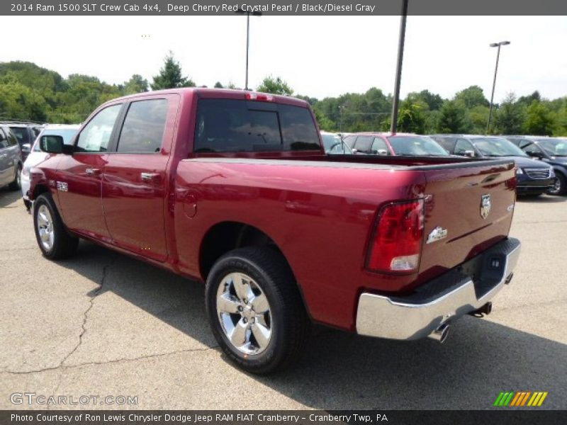 Deep Cherry Red Crystal Pearl / Black/Diesel Gray 2014 Ram 1500 SLT Crew Cab 4x4