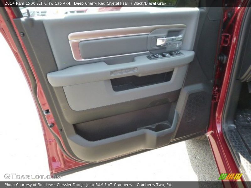 Deep Cherry Red Crystal Pearl / Black/Diesel Gray 2014 Ram 1500 SLT Crew Cab 4x4