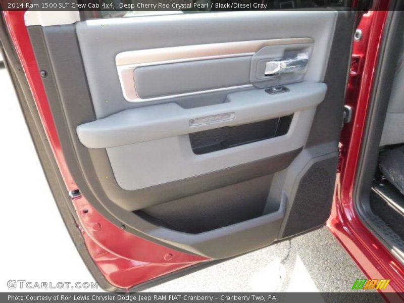 Deep Cherry Red Crystal Pearl / Black/Diesel Gray 2014 Ram 1500 SLT Crew Cab 4x4