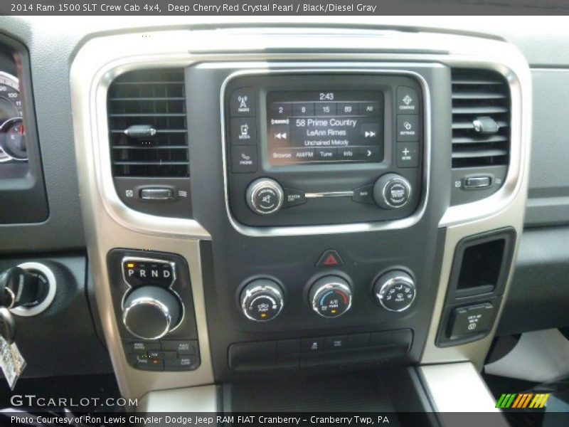 Deep Cherry Red Crystal Pearl / Black/Diesel Gray 2014 Ram 1500 SLT Crew Cab 4x4