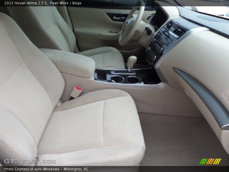 Pearl White / Beige 2013 Nissan Altima 2.5 S
