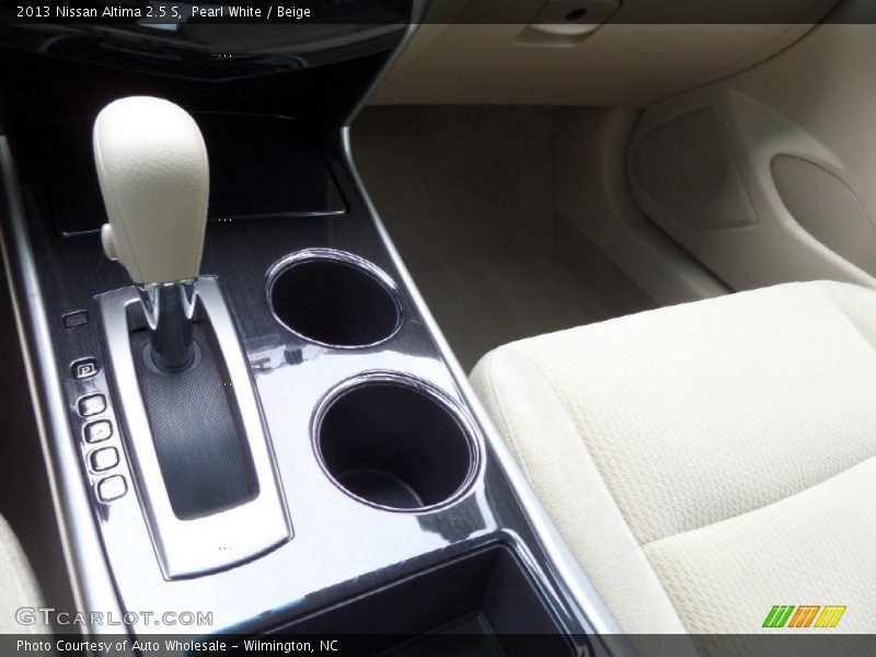 Pearl White / Beige 2013 Nissan Altima 2.5 S