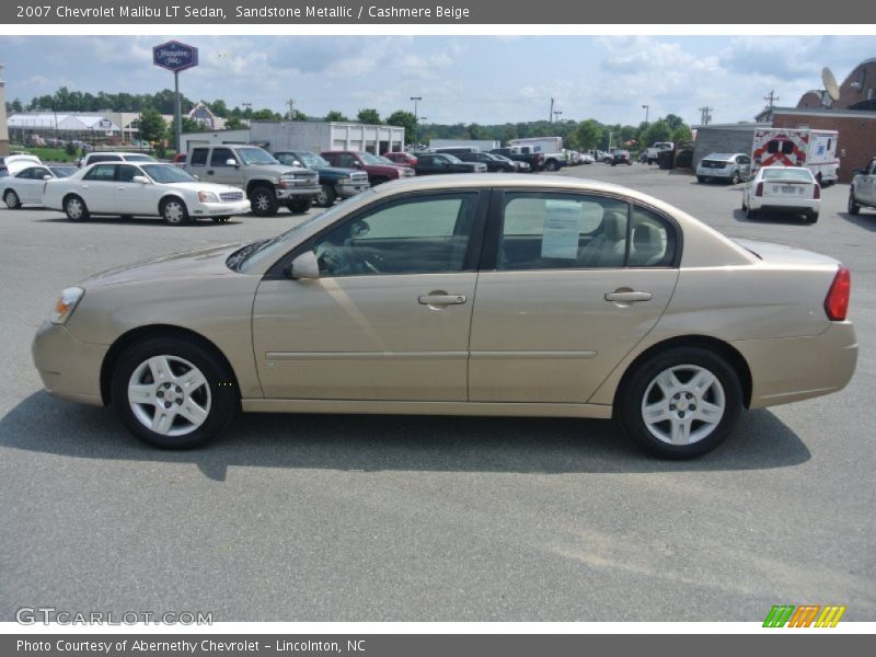 Sandstone Metallic / Cashmere Beige 2007 Chevrolet Malibu LT Sedan