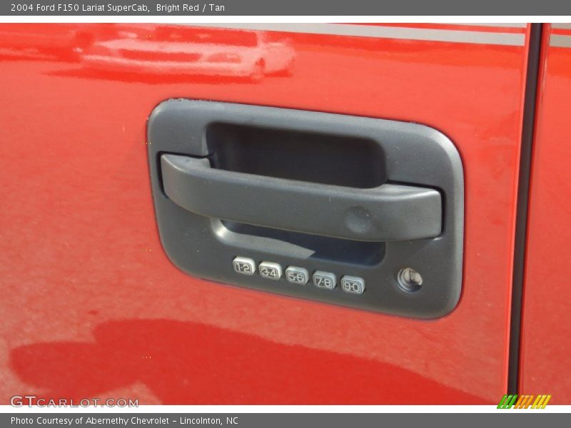 Bright Red / Tan 2004 Ford F150 Lariat SuperCab